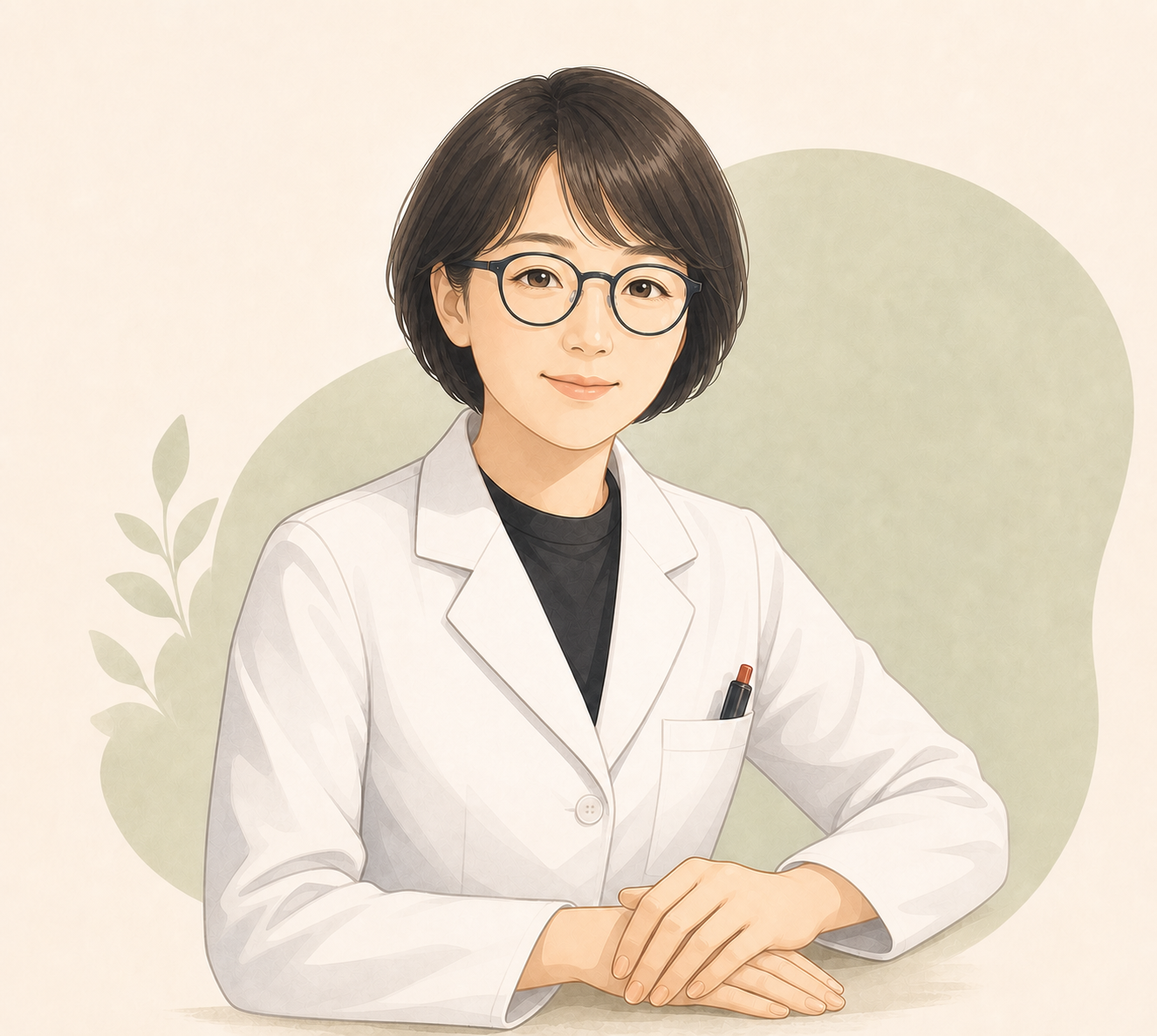 여정민 대표원장 캐릭터 일러스트